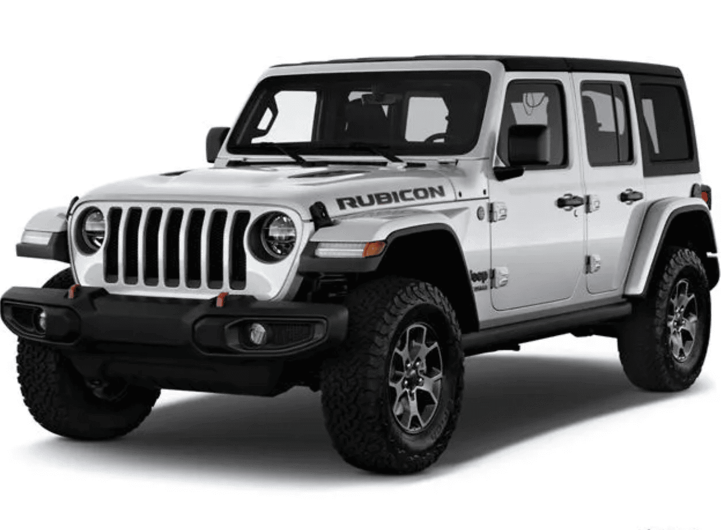 Jeep Wrangler Rubicon 2023 front view for rent in Georgia