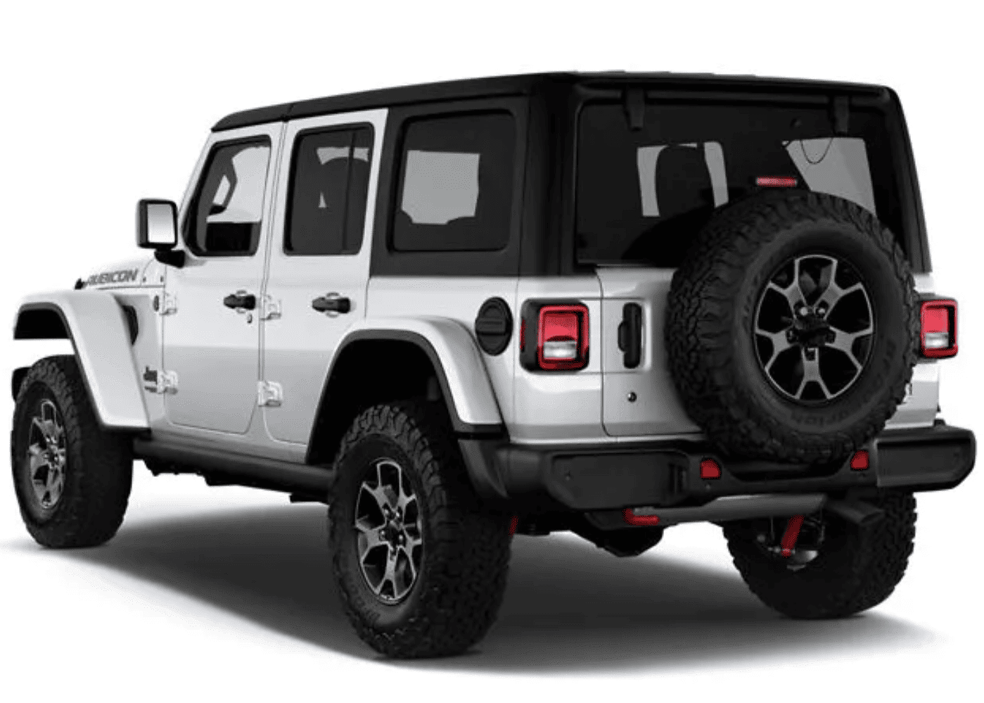 Jeep Wrangler Rubicon 2023 rear view for rent in Georgia