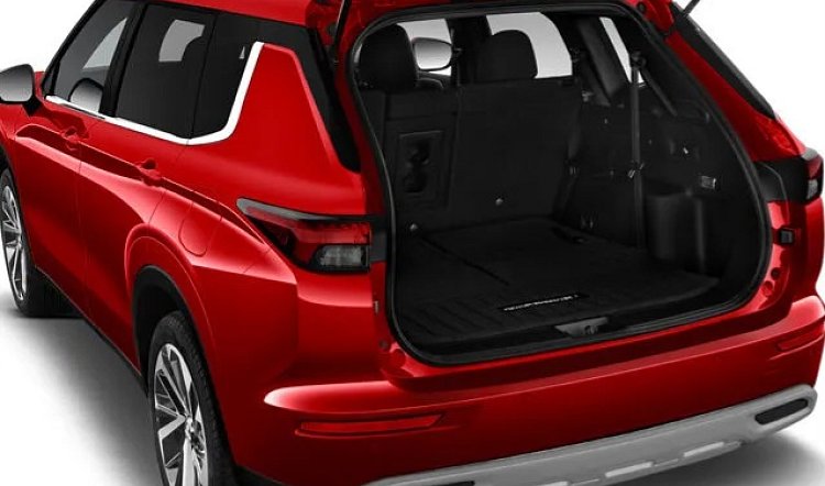 Mitsubishi Outlander красный багажник аренда Тбилиси Грузия